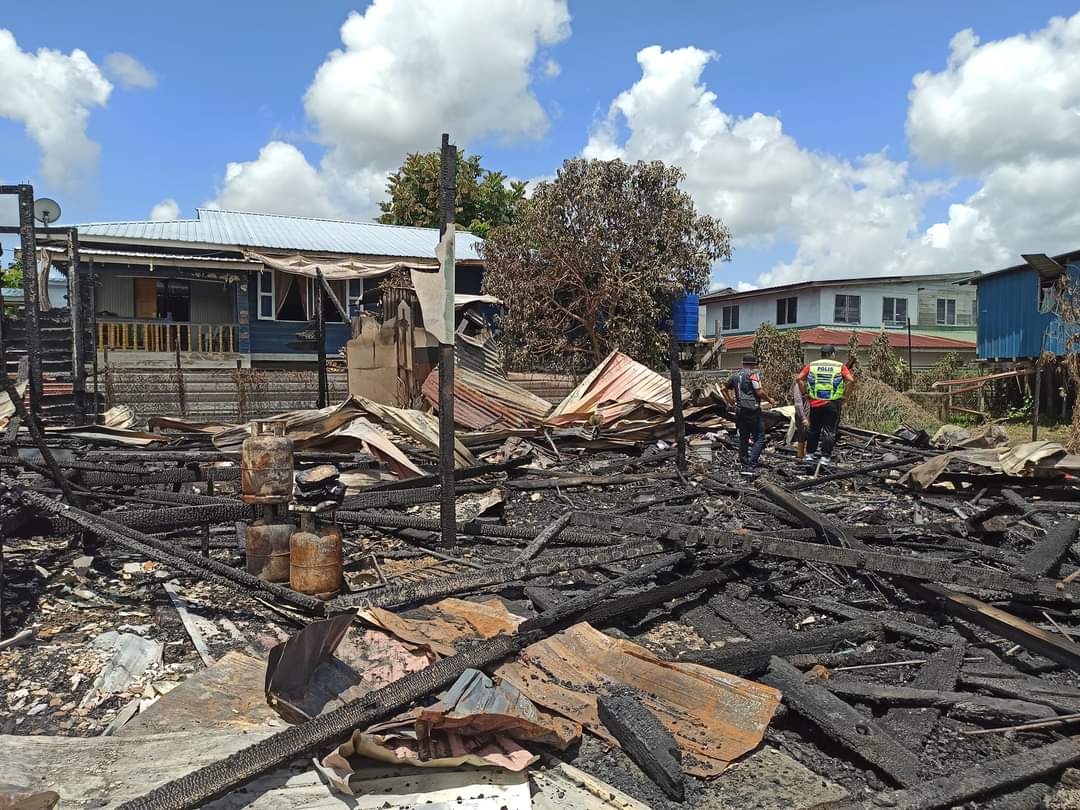 Unit K9 Bomba tidak mengesan sebarang unsur jenayah di lokasi kebakaran di Sibu yang mengorbankan tiga orang malam tadi.