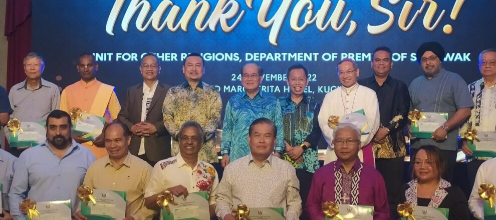 Majlis ‘Thank You, Sir!’ anjuran Unit Hal Ehwal Agama-Agama Lain (UNIFOR), Jabatan Premier Sarawak