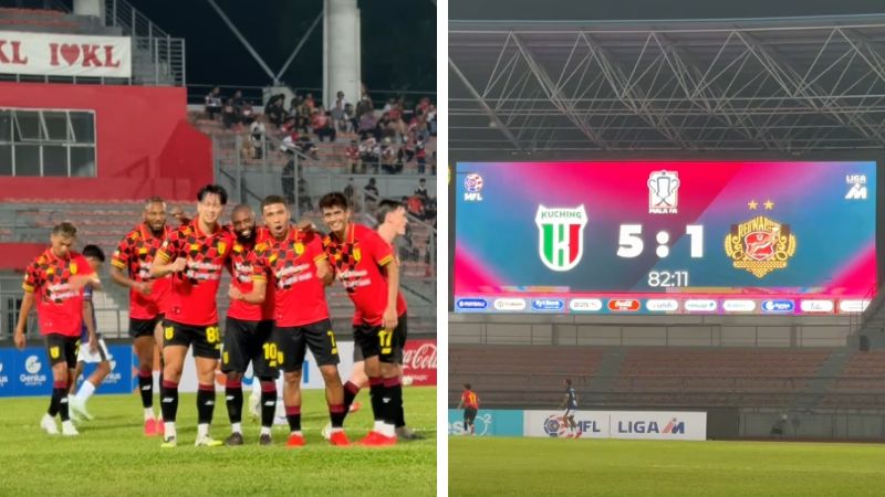 Kuching City belasah KRW 5-1, tempah tiket suku akhir Piala FA