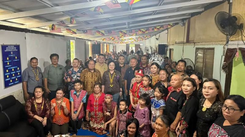 Projek ruai Rumah Panjang John Chendang siap