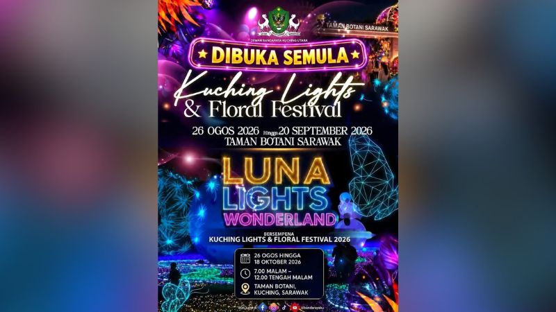 KLFF, Luna Lights Wonderland dibuka semula mulai hari ini