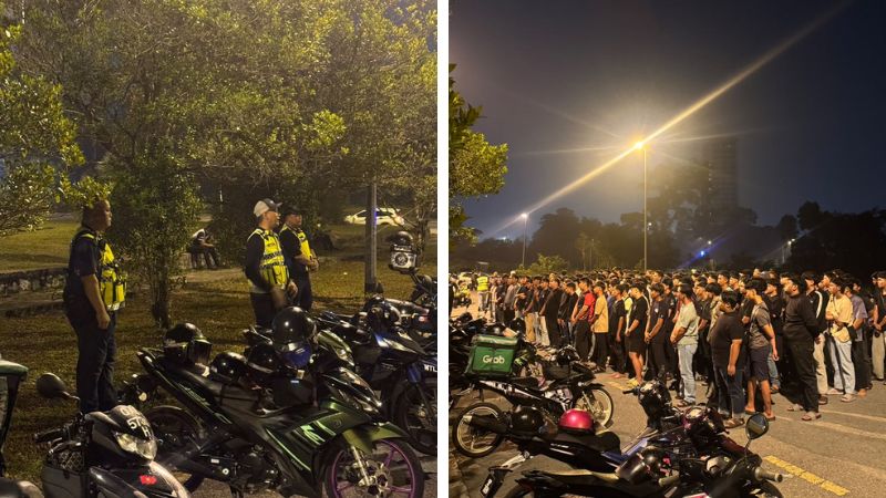 99 motosikal disita di Kuching
