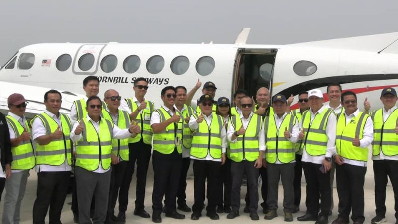 Ujian pendaratan pertama pesawat di STOLport Bebuling berjaya