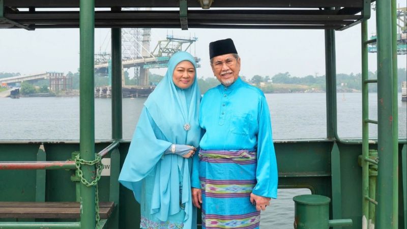 Tun Wan Junaidi tinjau kemajuan Jambatan Rambungan