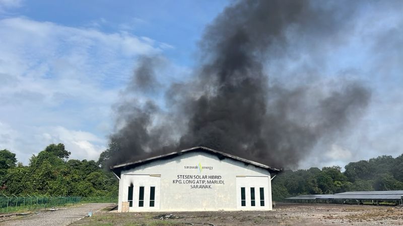 Kebakaran Stesen Solar Long Atip berjaya dipadam pekerja SEB