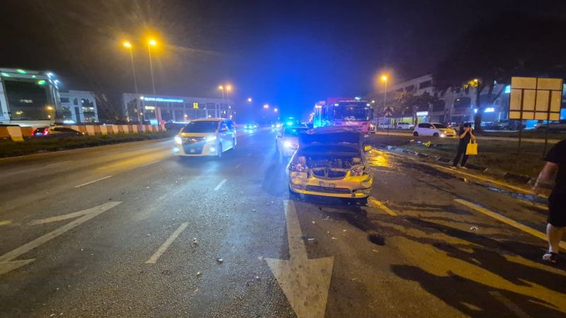 Lelaki maut dalam kemalangan empat kenderaan di Jalan Canna