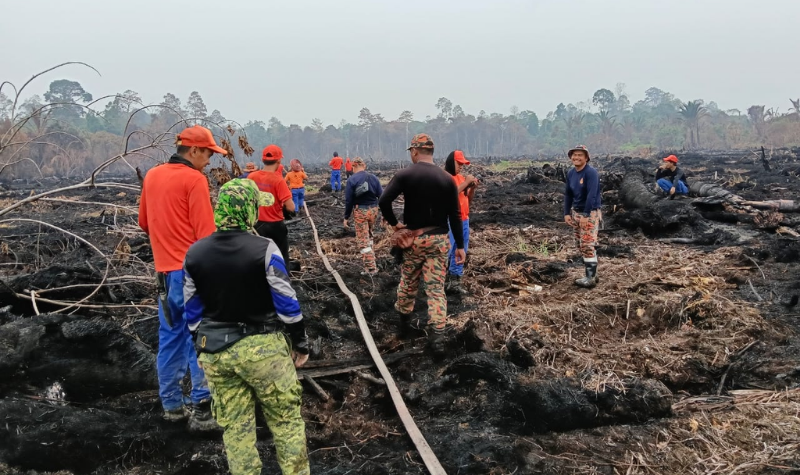 7.5 hektar kebakaran hutan Stolport Bebuling berjaya dipadam