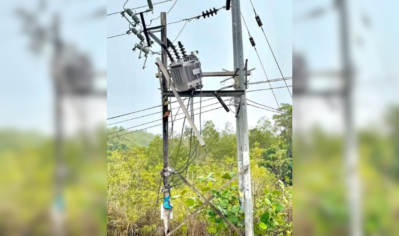 Cubaan curi transformer SEB di Bau, kerugian RM30,000