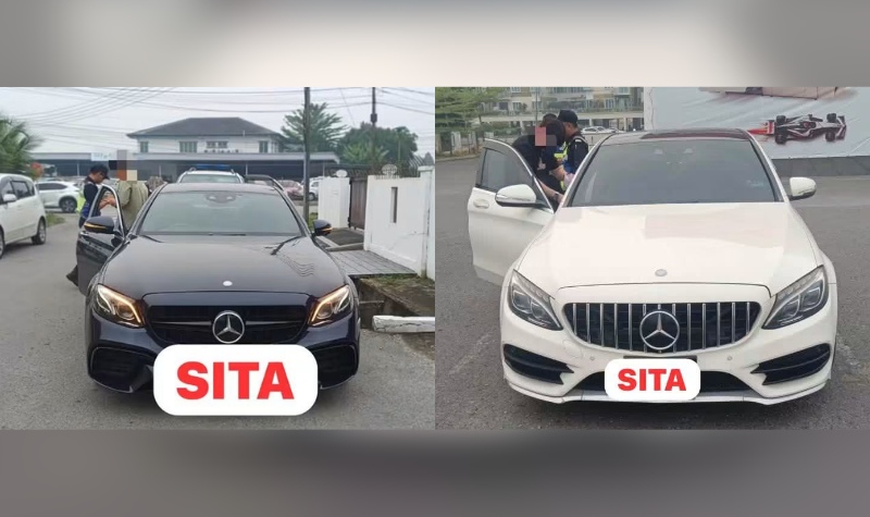 Ops Luxury: Dua kenderaan mewah disita di Kuching
