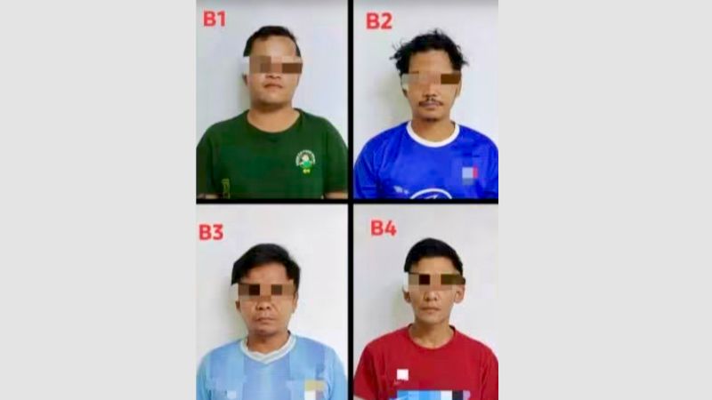 Empat lelaki positif dadah ditahan di Bau