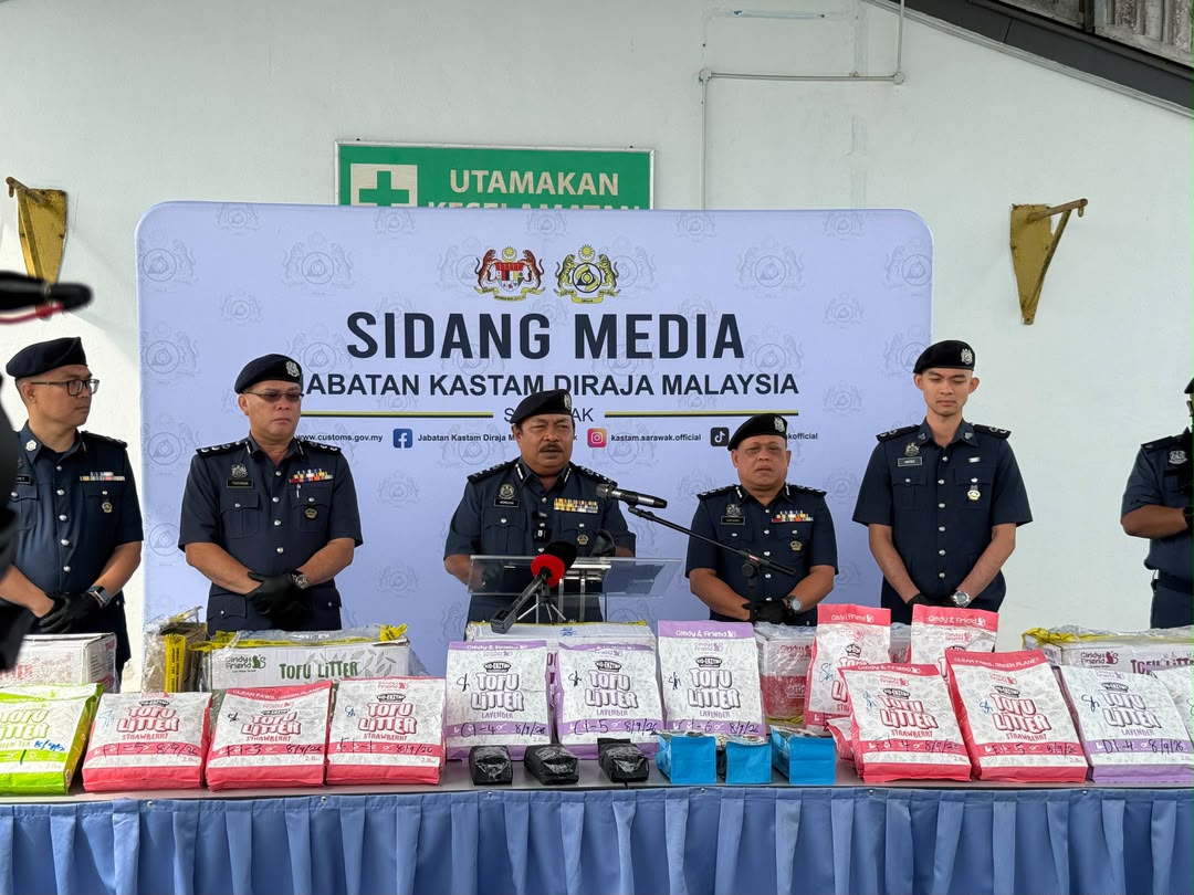 Kastam Sarawak gagalkan cubaan seludup 80.35 kilogram syabu bernilai lebih RM4 juta di Bintulu