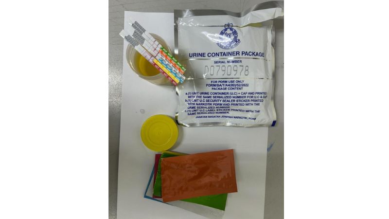 Serah himself gave straw filled with soap to the police when questioned