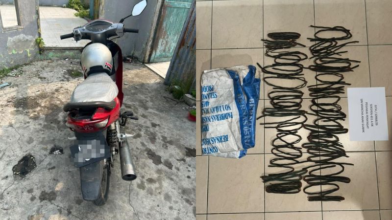 Tiga lelaki ditahan disyaki curi kabel di Kampung Siol Kandis