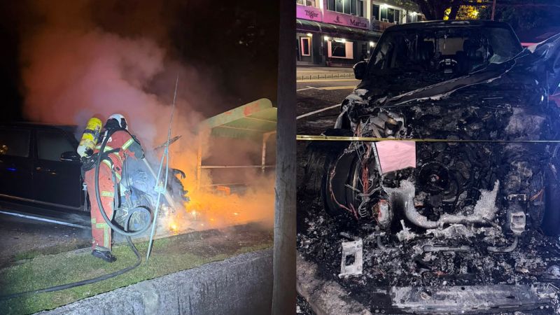 The luxury SUV engine burned down.