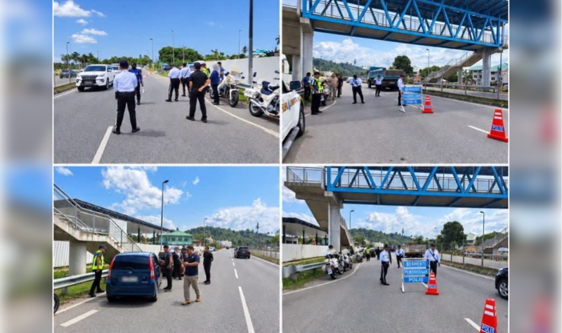 82 vehicles checked, 7 suits removed.