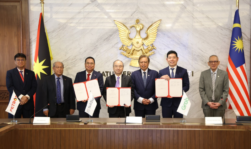 PETROS, SoftBank, Grab teroka pembangunan prasarana AI di Sarawak