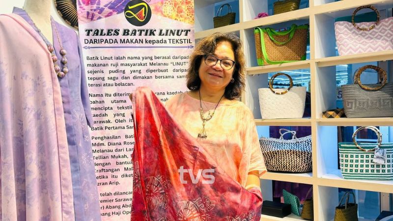 Batik Linut expands the market through a craft hub in Miri