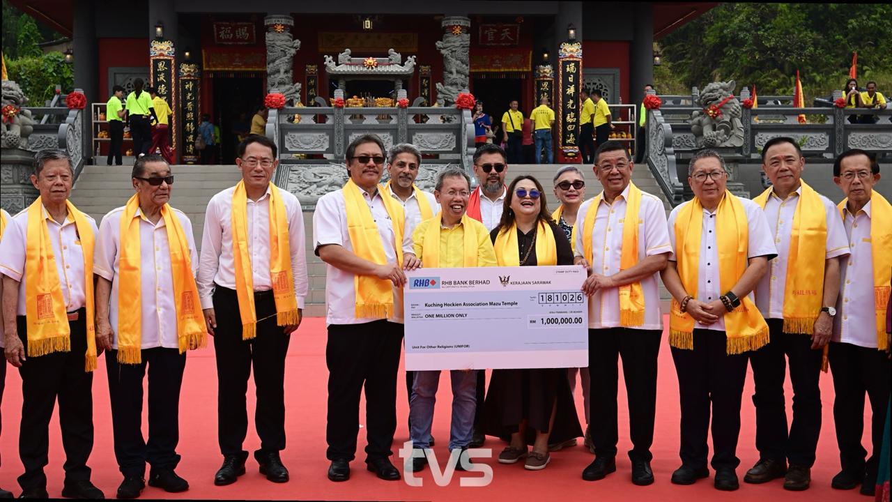 The opening of the Mazu Temple preserves tradition, strengthening Sarawak's harmony