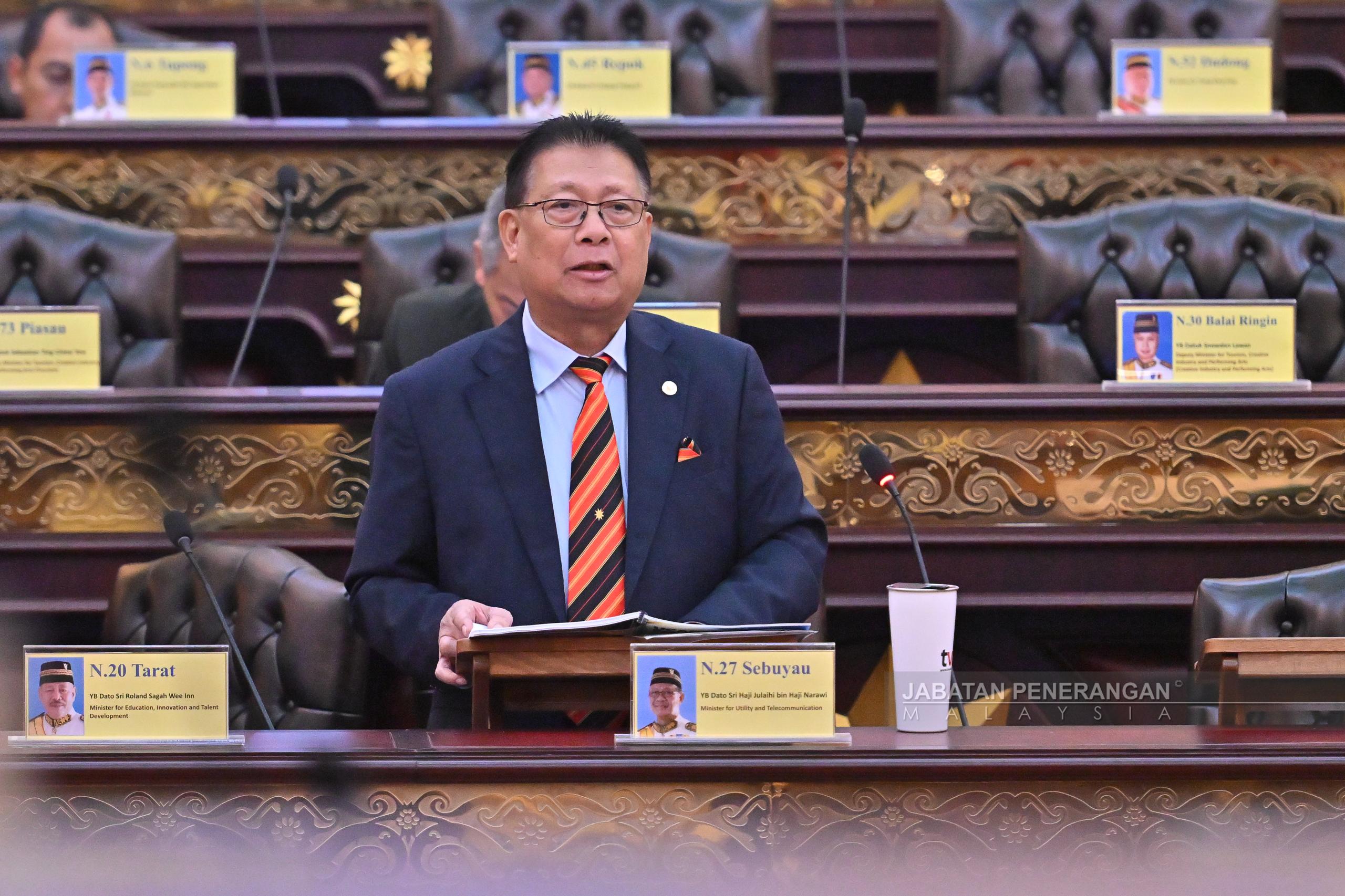 DUN Sarawak: Bungkur bekal ai Sarawak udah manggai 86.1 peratus